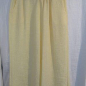 New Ladies Yellow Palazzo Wide Leg Trousers One size fits sizes 18 20 22 24
