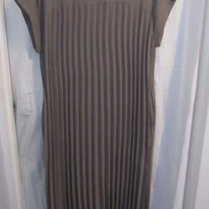 New Ladies Mocha Pleated Maxi Dress One Size fits sizes 14 16 18 20