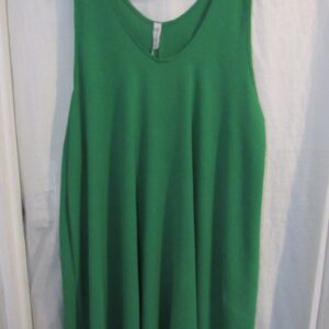 New Ladies Green Sleeveless Swing Dress One Size fits sizes 18 20 22 24