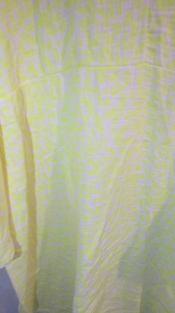 New Ladies Yellow Leopard Print Oversized tunic top One Size fits sizes 20 22 24 - Image 4