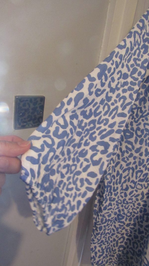 New Ladies Blue Leopard Print Oversized tunic top One Size fits sizes 20 22 24 NON RETURNABLE - Image 10