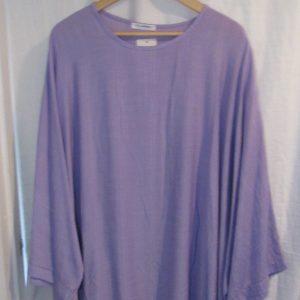 New Ladies Lilac Purple Oversized Tunic Top One Size fits sizes 20 22 24 NON RETURNABLE