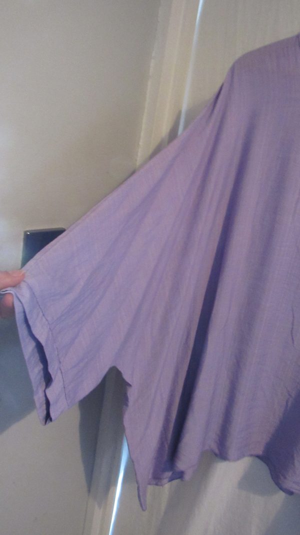 New Ladies Lilac Purple Oversized Tunic Top One Size fits sizes 20 22 24 NON RETURNABLE - Image 5
