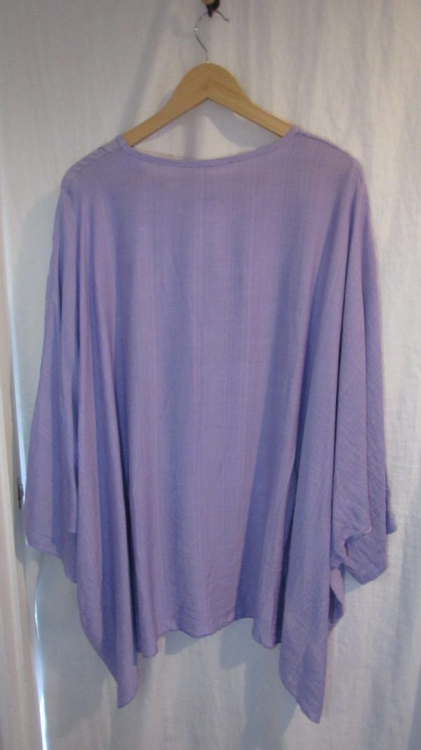 New Ladies Lilac Purple Oversized Tunic Top One Size fits sizes 20 22 24 NON RETURNABLE - Image 6