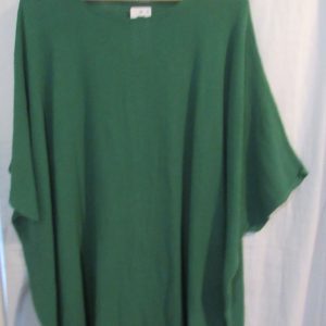 New Ladies Green Oversized Tunic Top One Size 20 22 24 26 NON RETURNABLE