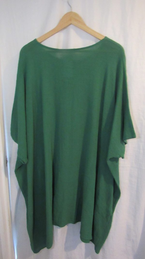 New Ladies Green Oversized Tunic Top One Size 20 22 24 26 NON RETURNABLE - Image 6