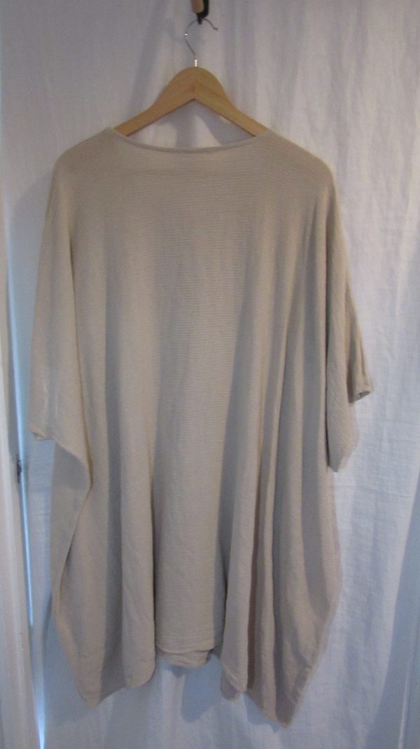 New Ladies Beige Oversized Tunic Top One Size 20 22 24 26 NON RETURNABLE - Image 5
