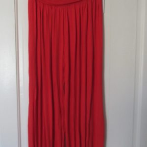 Red Plain Women's Harem Pants Size 16