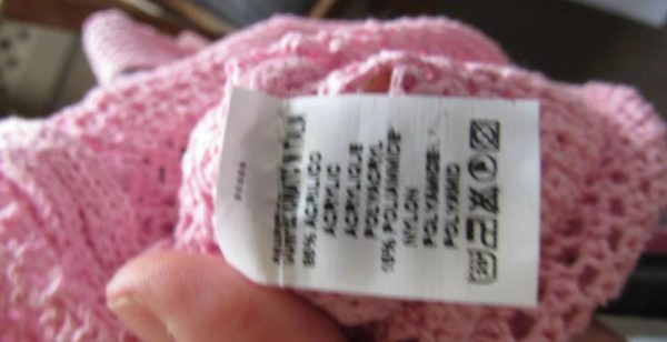 New Ladies Pale Pink Floral Crochet V Neck Summer Top Size 16 - Image 6