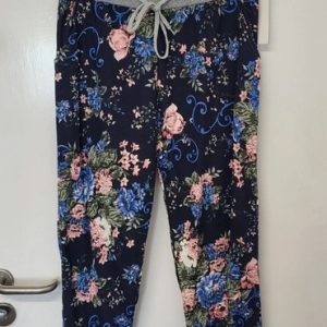 New Blue Flower Joggers One Size fits sizes 16 and 18 Size 2