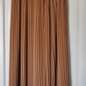 New Ladies Plus Size Pleated Trousers Mocha One Size fits 20 22 24 26