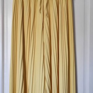 New Ladies Plus Size Pleated Trousers Yellow One Size fits 20 22 24 26