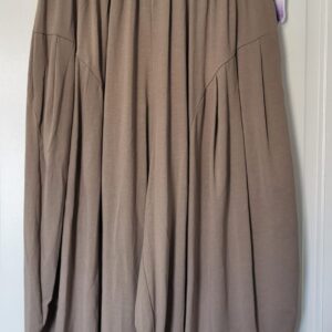 New Ladies Mocha 3/4 Length Wide Leg Trousers One size fits sizes 18 20 22 24