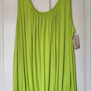 New Ladies Lime Sleeveless Sun Top One size fits sizes 10 12 14 16