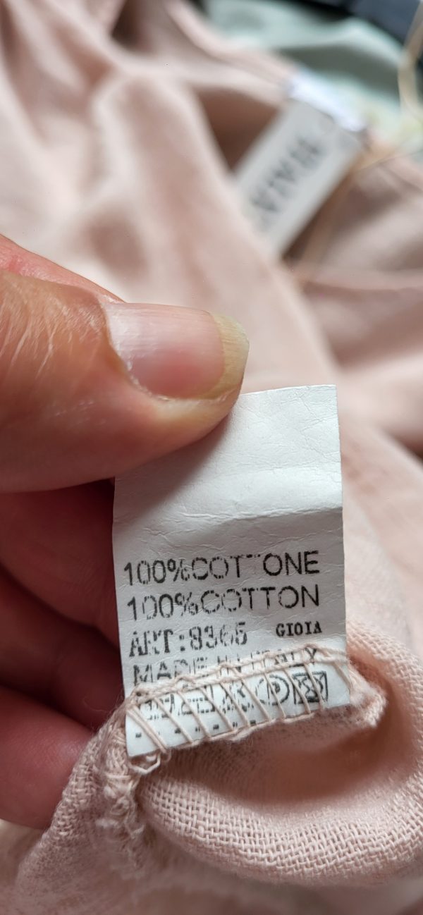 New Ladies Pocket Dusky Pink Plus Size 100% Cotton Top One Size fits sizes 22 24 26 28 - Image 6
