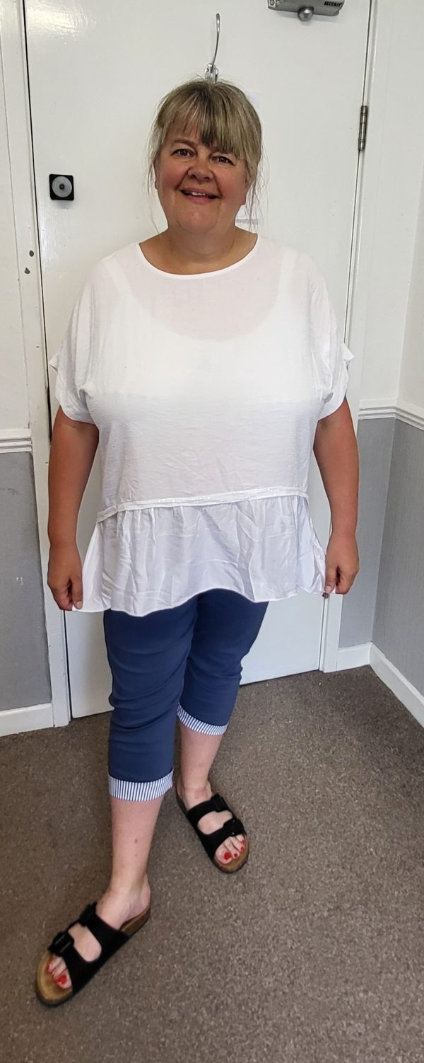 New Ladies White Tunic Top One Size fits sizes 16 18 20 22 - Image 7