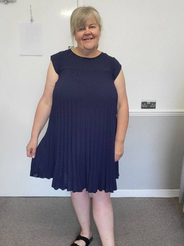 SALE SALE SALE New Ladies Navy Blue Pleated Dress or Tunic One Size fits sizes 14 16 18 20 NON RETURNABLE - Image 6