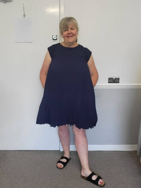 SALE SALE SALE New Ladies Navy Blue Pleated Dress or Tunic One Size fits sizes 14 16 18 20 NON RETURNABLE - Image 7