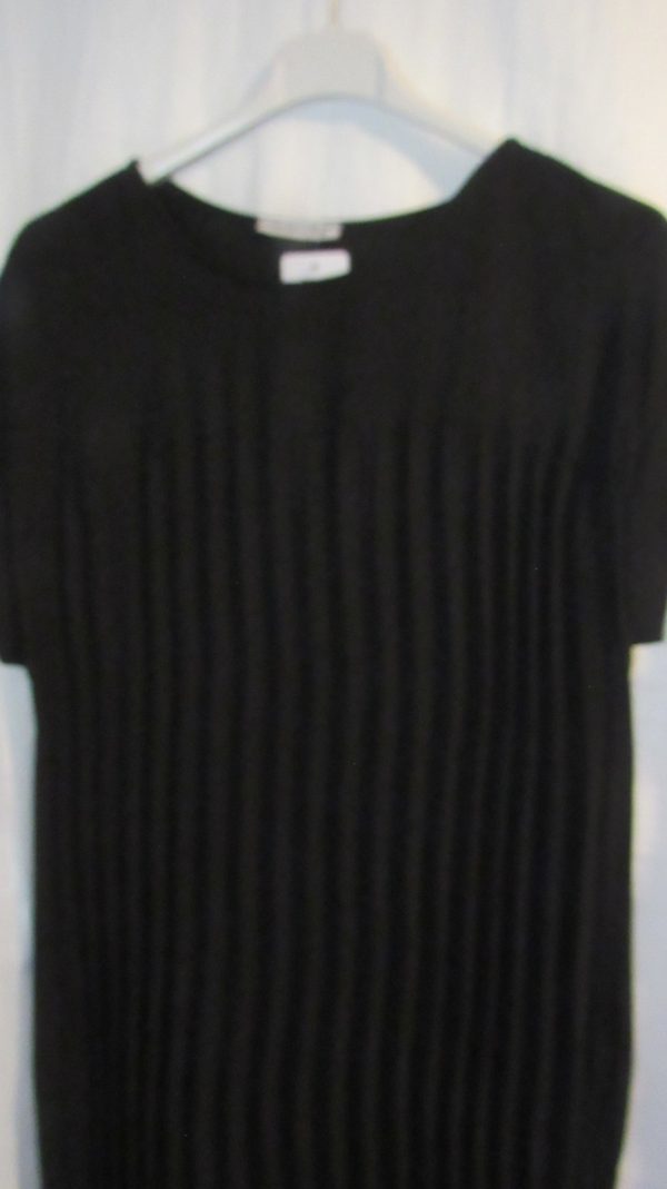 New Ladies Black Pleated Maxi Dress One Size fits sizes 14 16 18 20 - Image 3