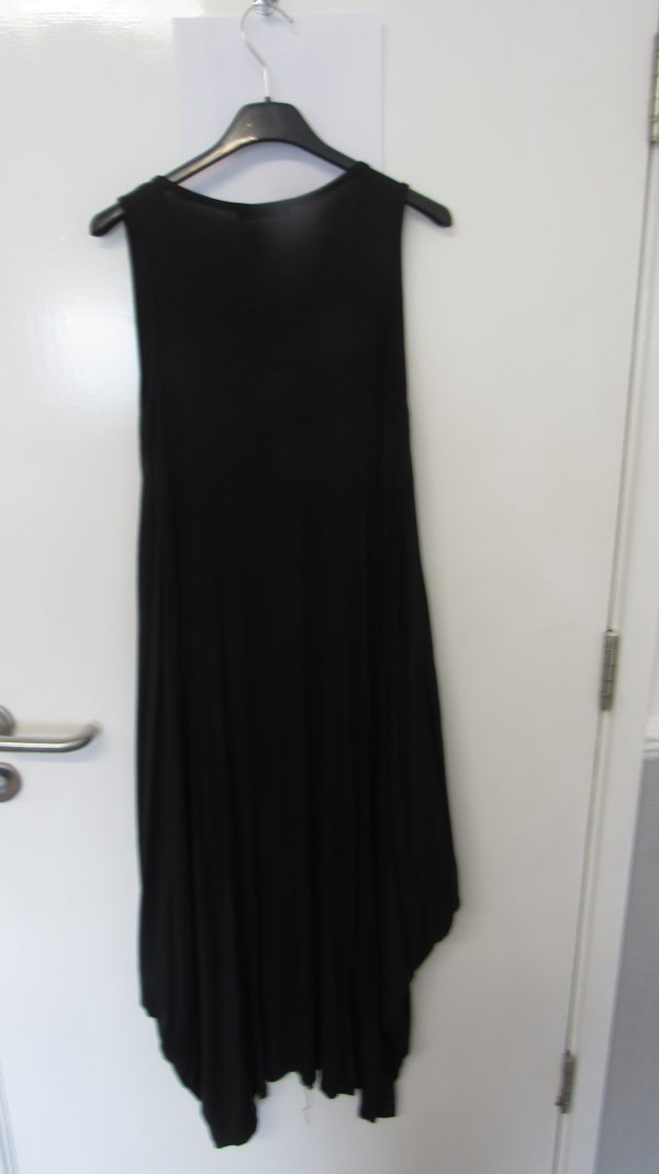 New Ladies Plain Sleeveless Jersey Dress One Size fits sizes 14 16 18 20 - Image 5