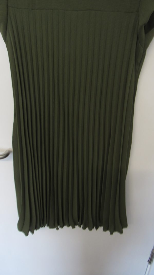 New Ladies Khaki Pleated Dress or Tunic One Size fits sizes 14 16 18 20 - Image 4