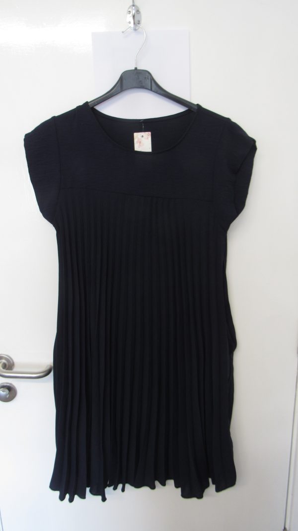 New Ladies Navy Blue Pleated Dress or Tunic One Size fits sizes 14 16 18 20