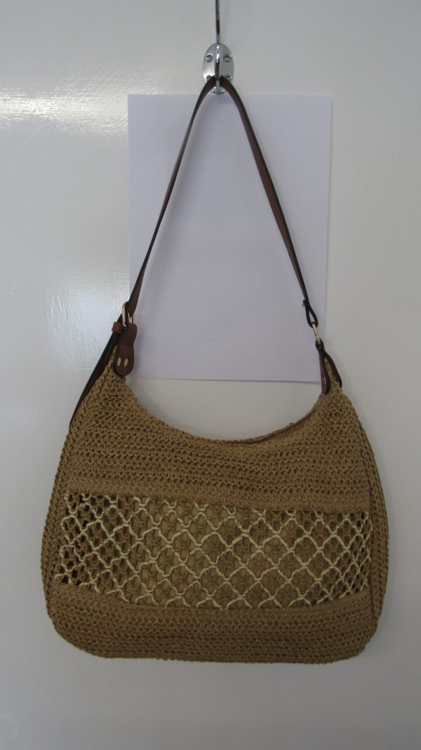 New Ladies Tan Beach Bag