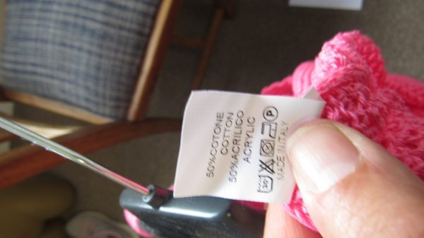 New Ladies Cerise Pink Floral Crochet V Neck Summer Top Size 16 - Image 6