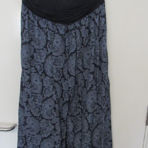 New Ladies Blue Floral Harem Pants One Size fits sizes 16 18 20