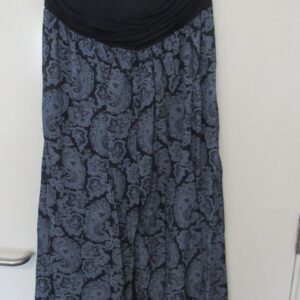 New Ladies Blue Floral Harem Pants One Size fits sizes 16 18 20
