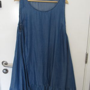 New Denim Frill Bottom Ladies Sleeveless Sun Dress One Size fits sizes 16 18 20 22