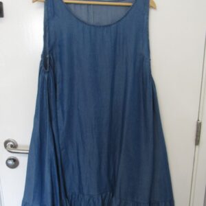 New Denim Frill Bottom Ladies Sleeveless Sun Dress One Size fits sizes 16 18 20 22