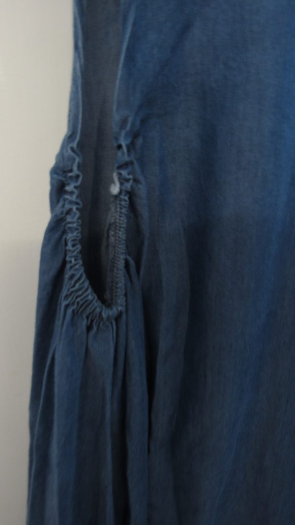 New Denim Frill Bottom Ladies Sleeveless Sun Dress One Size fits sizes 16 18 20 22 - Image 4