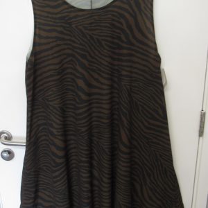 SALE SALE SALE New Brown Zebra Print Sleeveless Sun Dress One Size fits sizes 16 18 20 22NON RETURNABLE