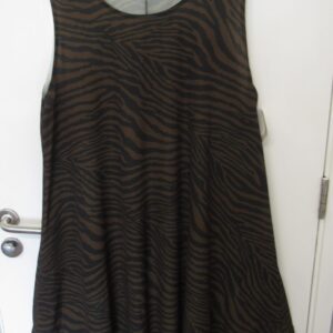 SALE SALE SALE New Brown Zebra Print Sleeveless Sun Dress One Size fits sizes 16 18 20 22NON RETURNABLE