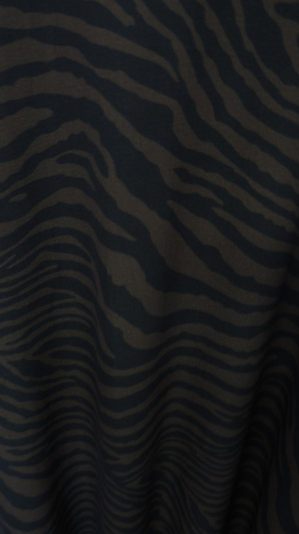 New Brown Zebra Print Sleeveless Sun Dress One Size fits sizes 16 18 20 22 - Image 4