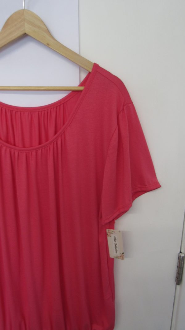 New Ladies Coral Elasticated Bottom Top One size fits sizes 16 18 20 22 Plus Size - Image 3