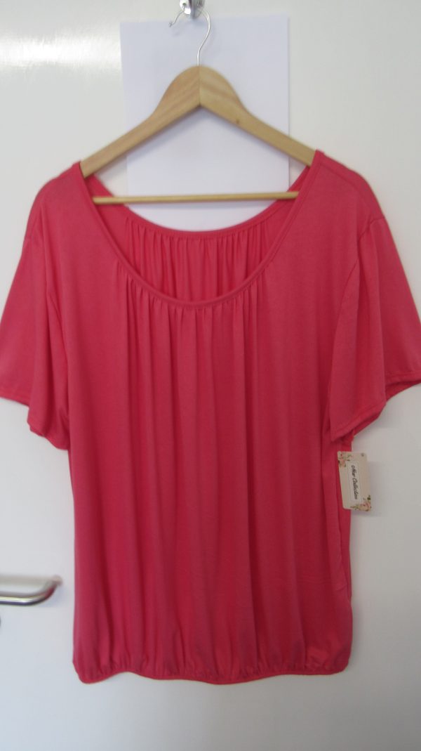 New Ladies Coral Elasticated Bottom Top One size fits sizes 16 18 20 22 Plus Size - Image 4