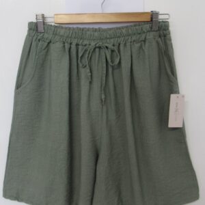 New Ladies Khaki Pocket Shorts One size fits sizes 16 18 20 22