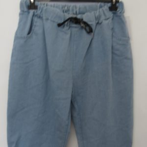 SALE SALE SALE NEW Ladies Light Blue Stretchy Crinkle Magic Shorts One Size Fits 20 22 Size 3 NON RETURNABLE