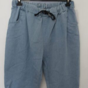SALE SALE SALE NEW Ladies Light Blue Stretchy Crinkle Magic Shorts One Size Fits 20 22 Size 3 NON RETURNABLE