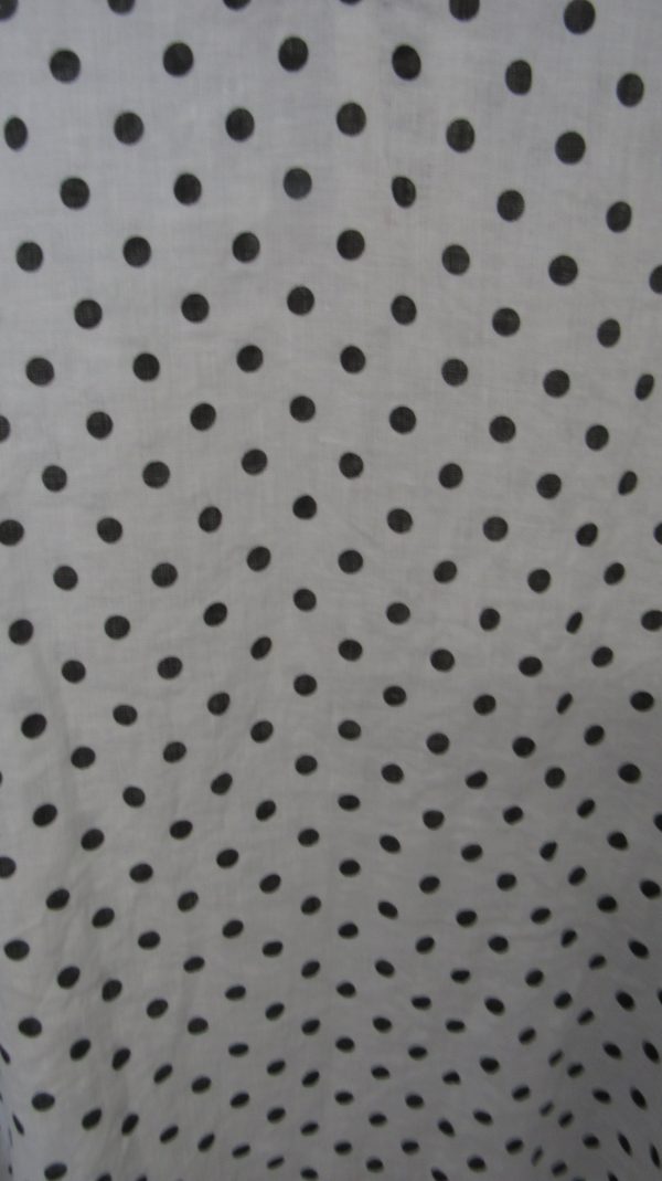 New Ladies White with Black Spot Pocket Line Tunic Top One Size fits sizes 18 20 22 24 - Image 3