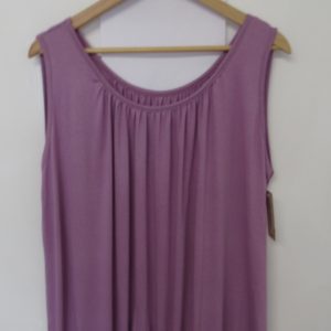 New Ladies Lilac Sleeveless Sun Top One size fits sizes 16 18 20 22 Plus Size