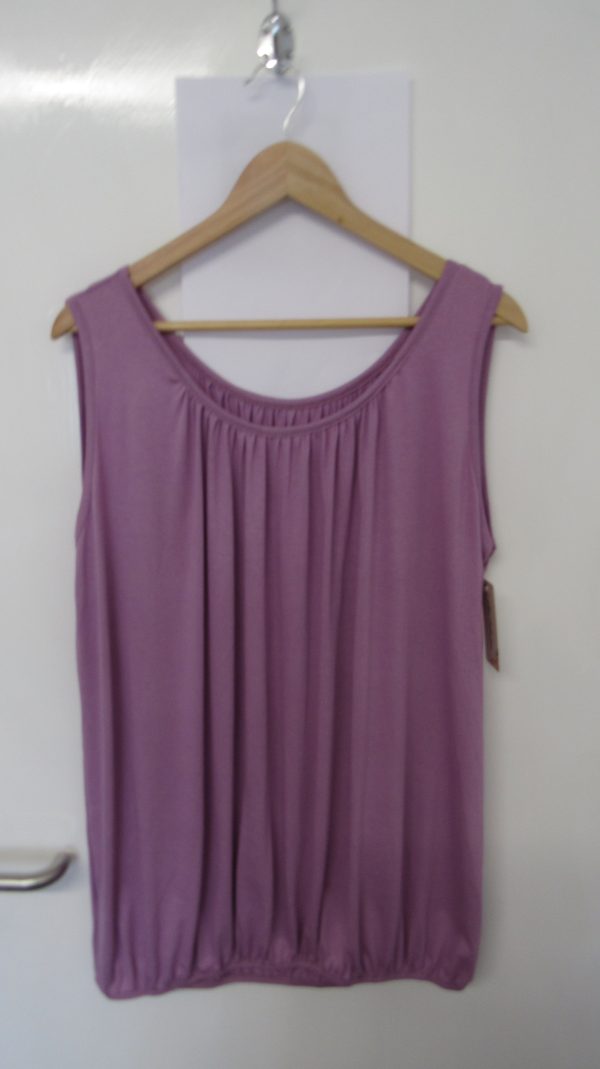 New Ladies Lilac Sleeveless Sun Top One size fits sizes 16 18 20 22 Plus Size