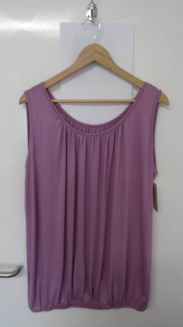 New Ladies Lilac Sleeveless Sun Top One size fits sizes 16 18 20 22 Plus Size - Image 2