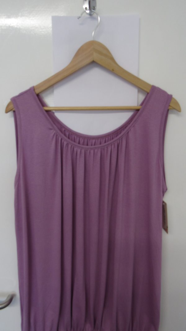 New Ladies Lilac Sleeveless Sun Top One size fits sizes 16 18 20 22 Plus Size - Image 3