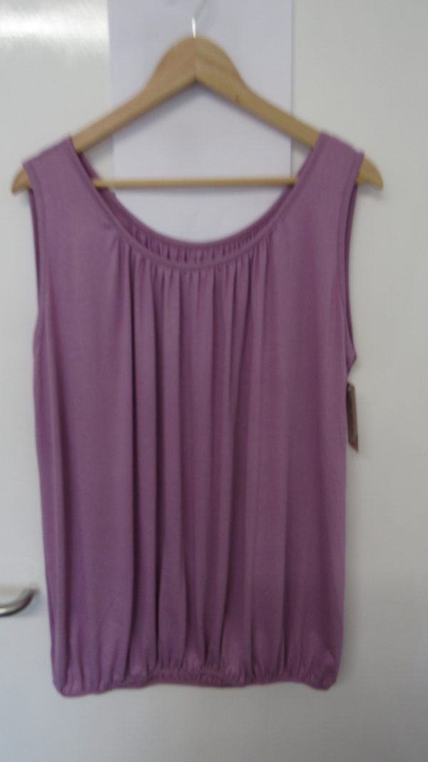 New Ladies Lilac Sleeveless Sun Top One size fits sizes 16 18 20 22 Plus Size - Image 4