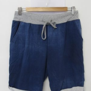 NEW Ladies Dark Denim Blue Jogger Shorts Plus Size One Size Fits sizes 16 18 20  Size 2