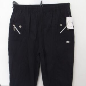 Cherry Berry Navy Blue 3/4 length stretchy trousers Size T4 UK 14