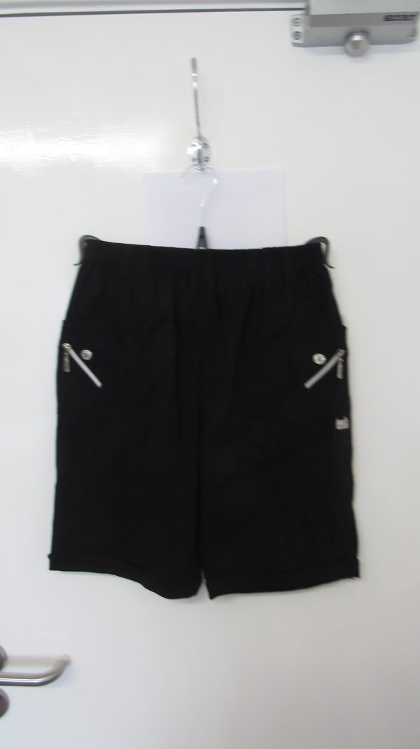Cherry Berry Black Stretchy Shorts Size T6 UK 18